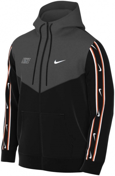 Джемпер Nike REPEAT SW PK FZ HOODY DX2025-010 р. 2XL черный