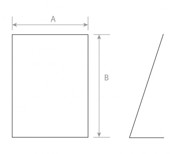 Держатель ценника L-подобный из акрила А4 ACR-Pricer