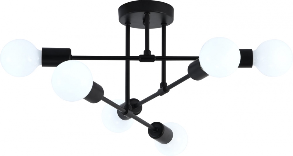 Люстра ELIOS 6x5 Вт E27 чорний DL1016