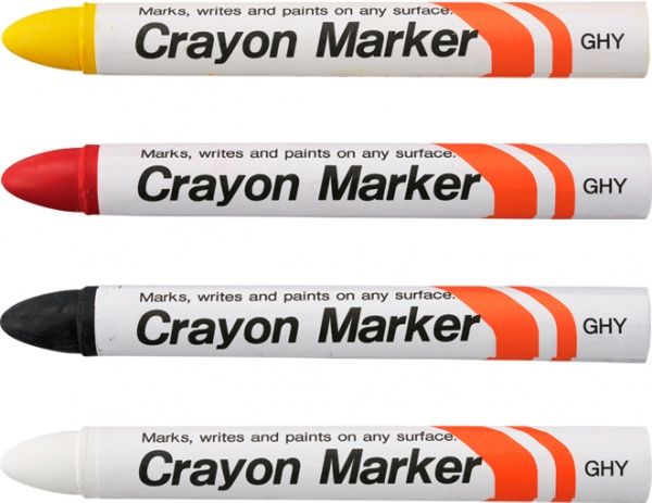 Маркер Sakura індустріальний перманентний CRAYON MARKER 15 мм GHY#49 чорний 