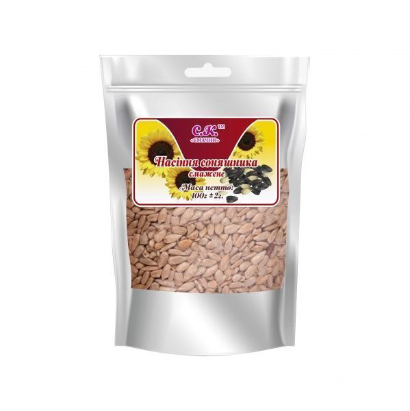 Насіння соняшника Смачно смажене 100 г 