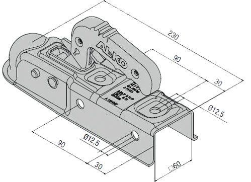 Сцепное устройство AL-KO 1224743 для прицепа