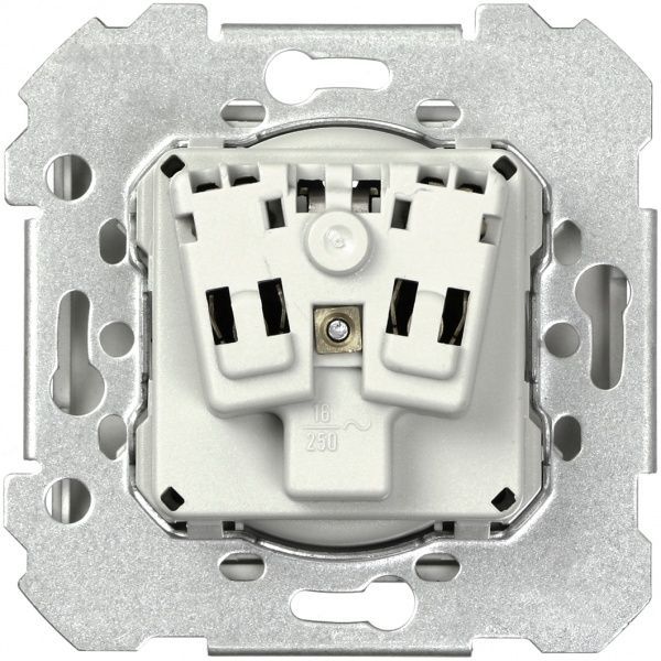 Розетка с заземлением Siemens Iris 2P+Z 16 А 250 В без шторок алюминий 18524 MA