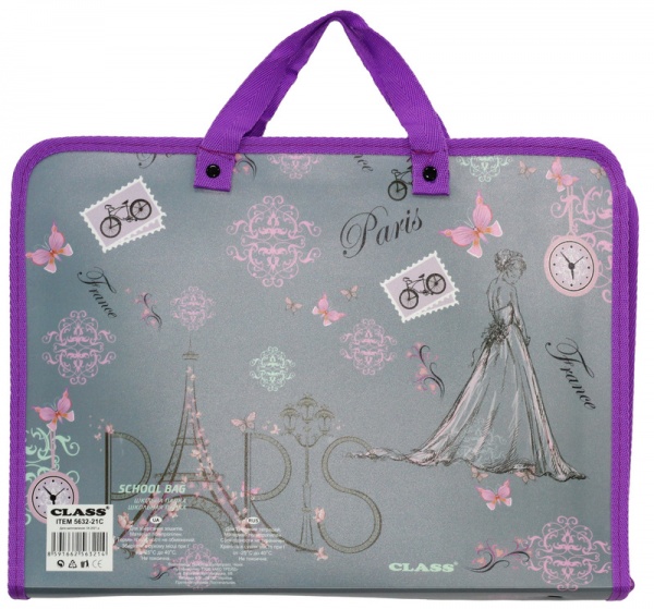 Папка з ручками Paris 600 мкм 5632-21C CLASS