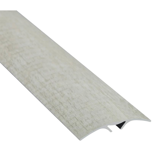 Порожек алюминиевый декорированный Braz Line скрытый крепеж 40x2700 мм дуб снежный 
