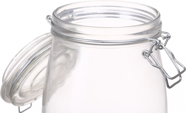 Емкость для хранения с бугельной крышкой 1500 мл стекло Koopman