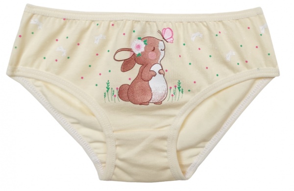 Труси для дівчаток KOSTA р.110–116 молочний із принтом 1990-8 