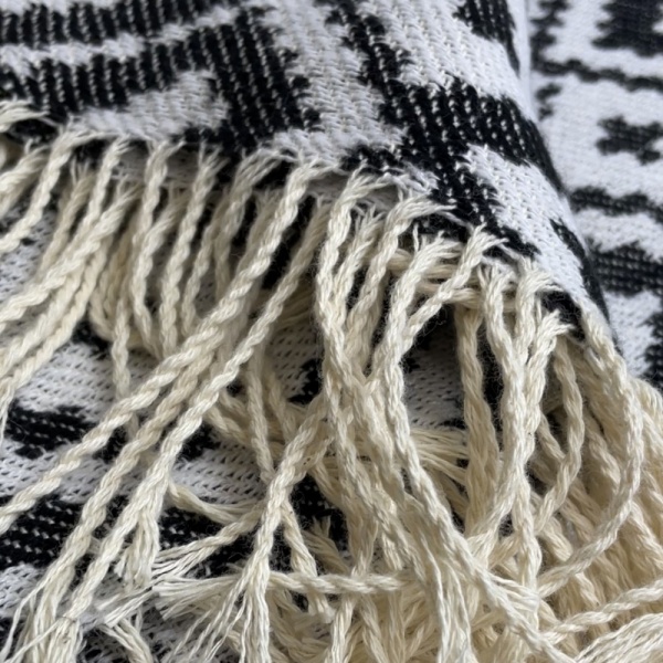 Плед Код Незламної Нації 140x200 см чорний із білим SoundSleep 