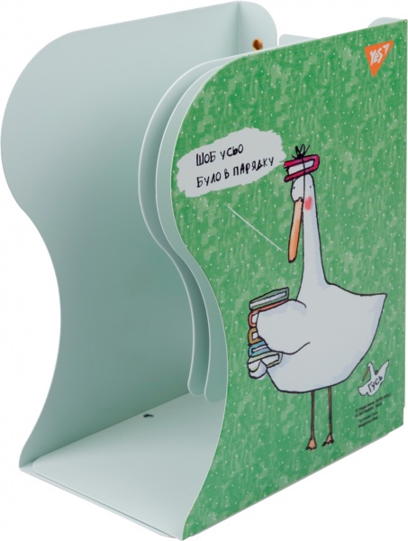 Подставка для книг Гусь раздвижная металл 19х10х15 см YES