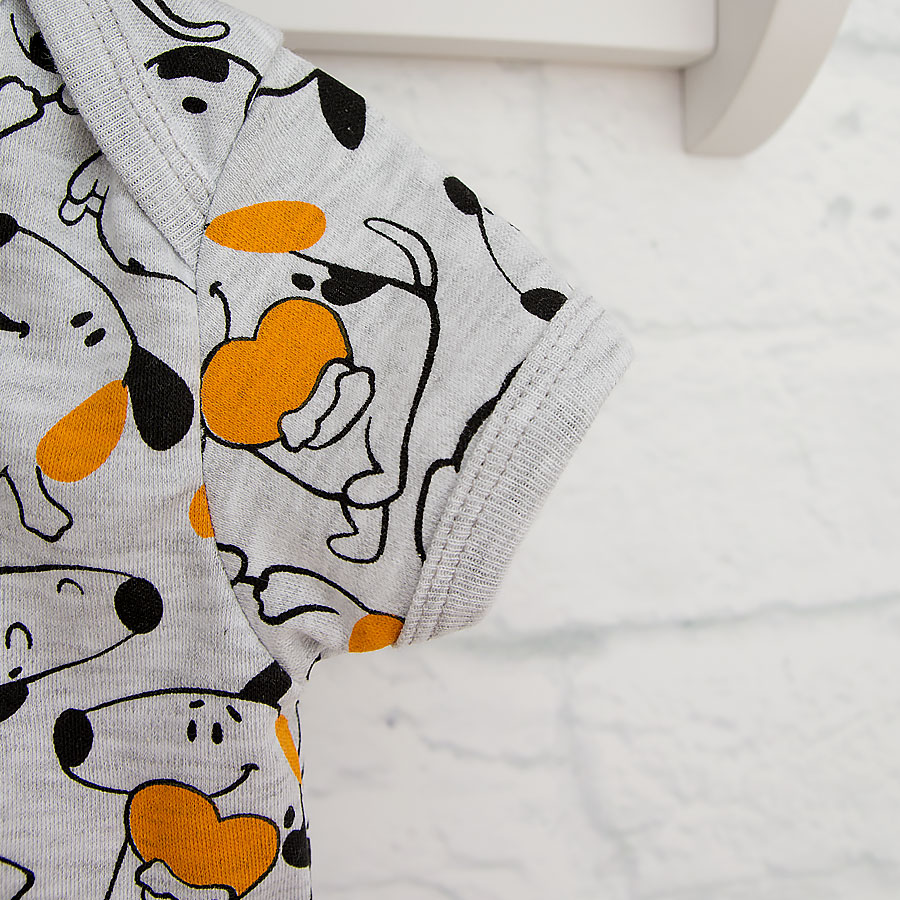 Боди для мальчика Blanka Собачки р.68 серый 110460