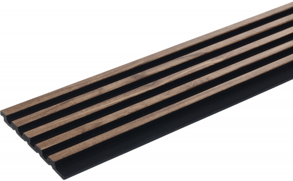 3D-панель с ПВХ JP34-4325 119х12х2900 мм (0,34 м.кв) фуджи с черным