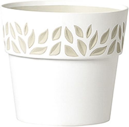 Горшок пластиковый Stefanplast Opera Orfeo круглый 7,5л белый (94300) 