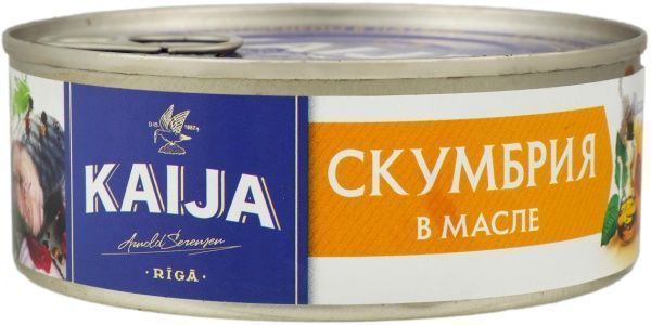 Консерва Kaija Скумбрия атлантическая в масле 240 г