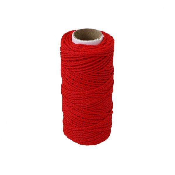 Шнур Радосвіт полипропиленовый плетеная 1,2 мм 80 м красный