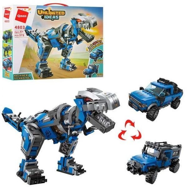 Конструктор Qman 4803 3в1 трансформер (дракон+транспорт) ODT112609