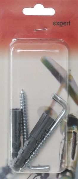 Набор для крепления Expert Fix костыль плоский 8x80 мм L-образный