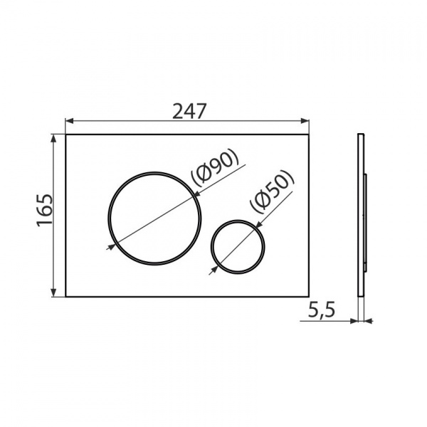Інсталяція для унітаза Alca Plast Комплект 4в1 AM101/1120