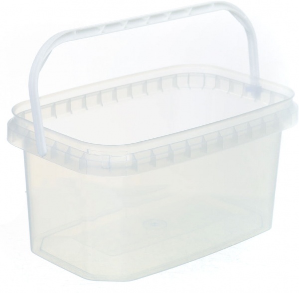 Ємність Poliplast прямокутний (харчовий пластик) 5 л прозорий 