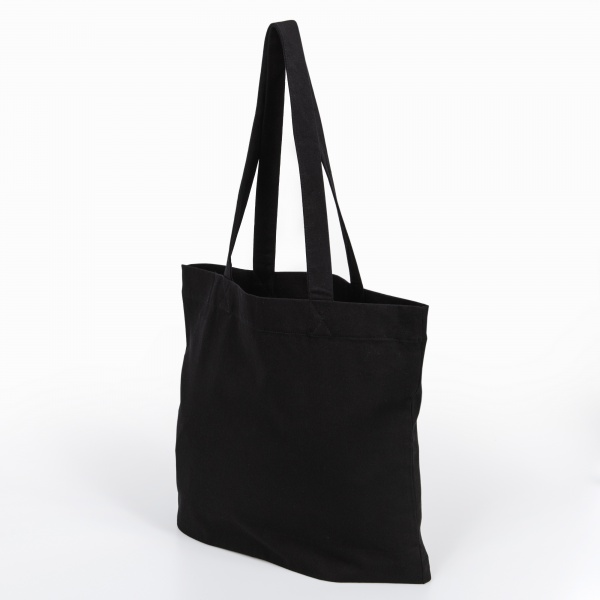 Сумка-шоппер ТК-СУМКА черный саржа 37х10х41см 100% х/б 