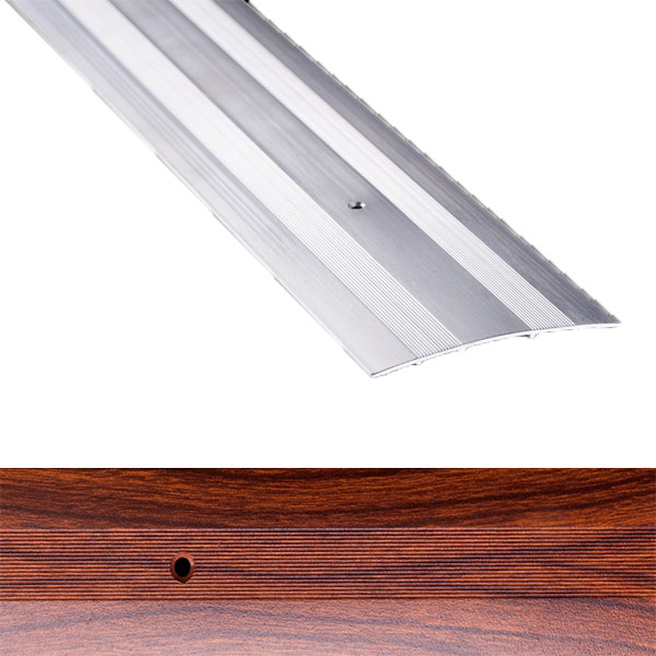 Профіль для підлоги алюмінієвий Лугалпроф 11-А 0.9 м 3х80 мм Тік