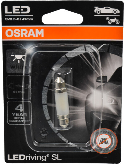 Автолампа світлодіодна Osram C5W 0.6W SV8.5-8 LEDriving SL C5W 0,6 Вт 1 шт.(OS 6413 DWP-01B)