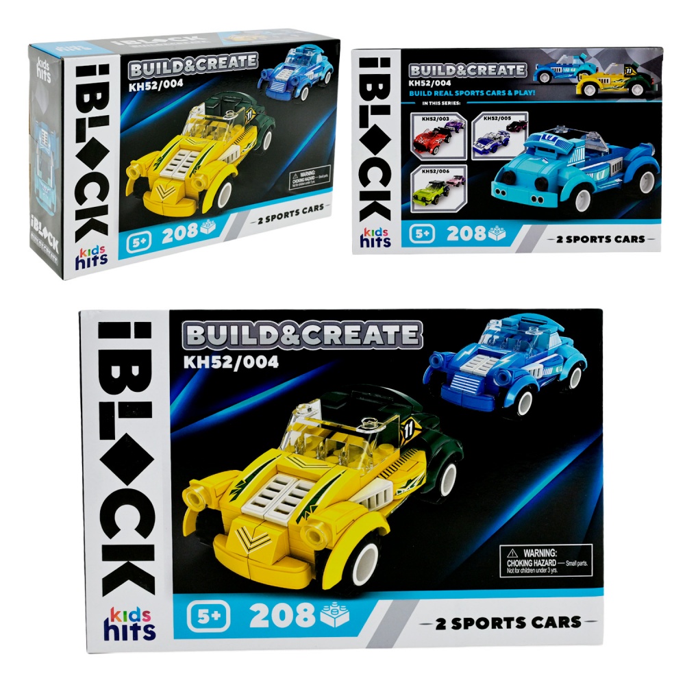 Конструктор Iblock Kids hits JUNIOR Мегакари KH52/004