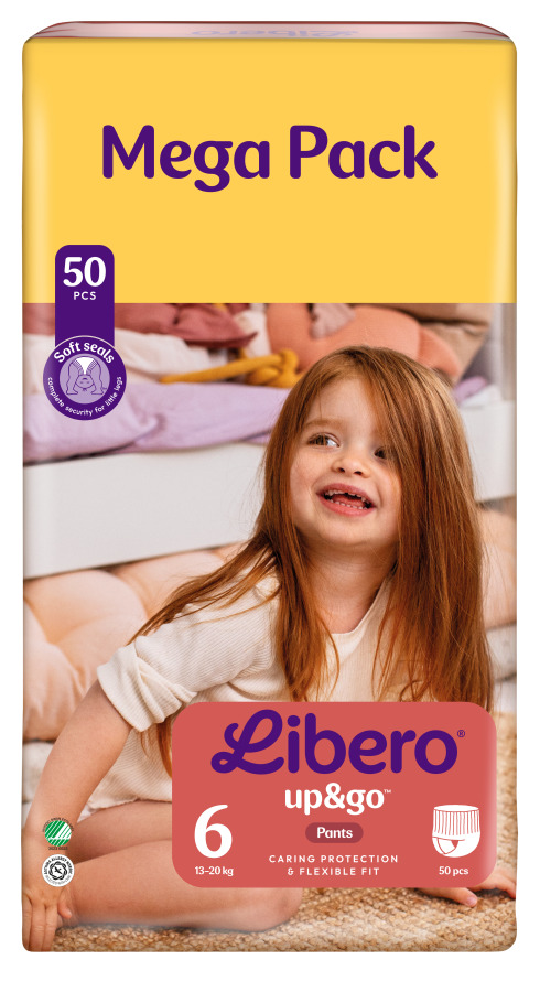Подгузники-трусики Libero Up&Go 6 13-20 кг 50 шт.