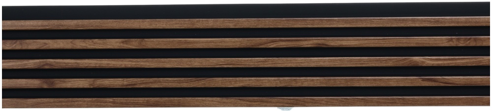 3D-панель с ПВХ JP34-4325 119х12х2900 мм (0,34 м.кв) фуджи с черным