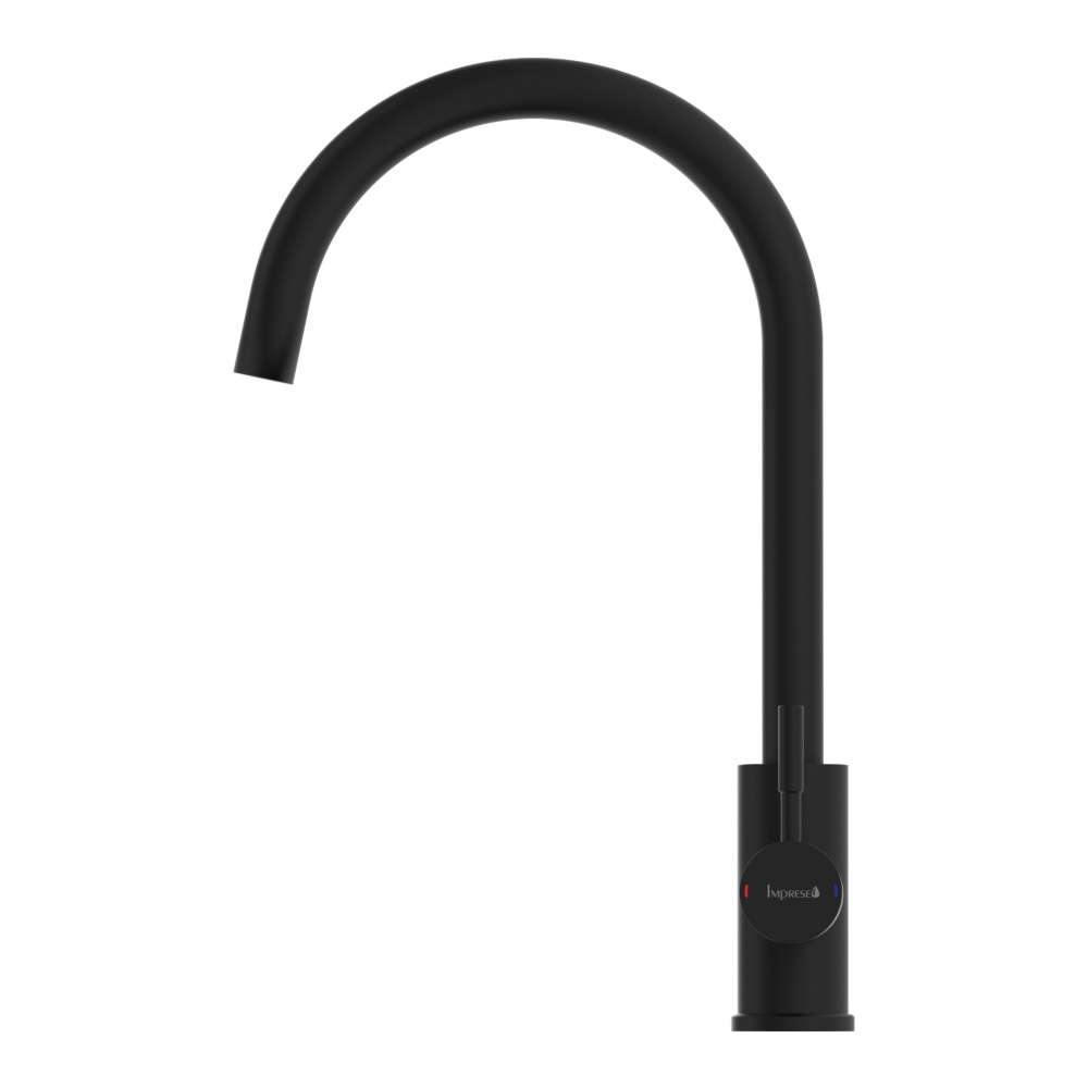 Смеситель для кухни Imprese ARGO-S f03409016FB, с подключением питьевой воды, чорный матовый