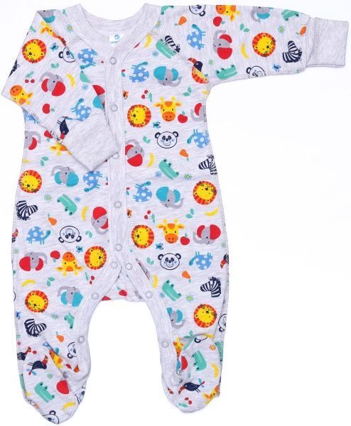 Комбинезон детский унисекс Minikin р.62 серый меланж 21300262 