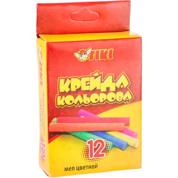 Набір крейди 12 кольорів 384 Тікі