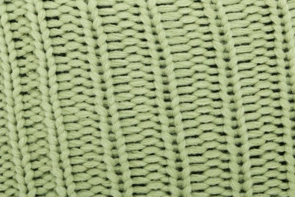 Пуф Наварра с вязкой 30x30 см зеленый 