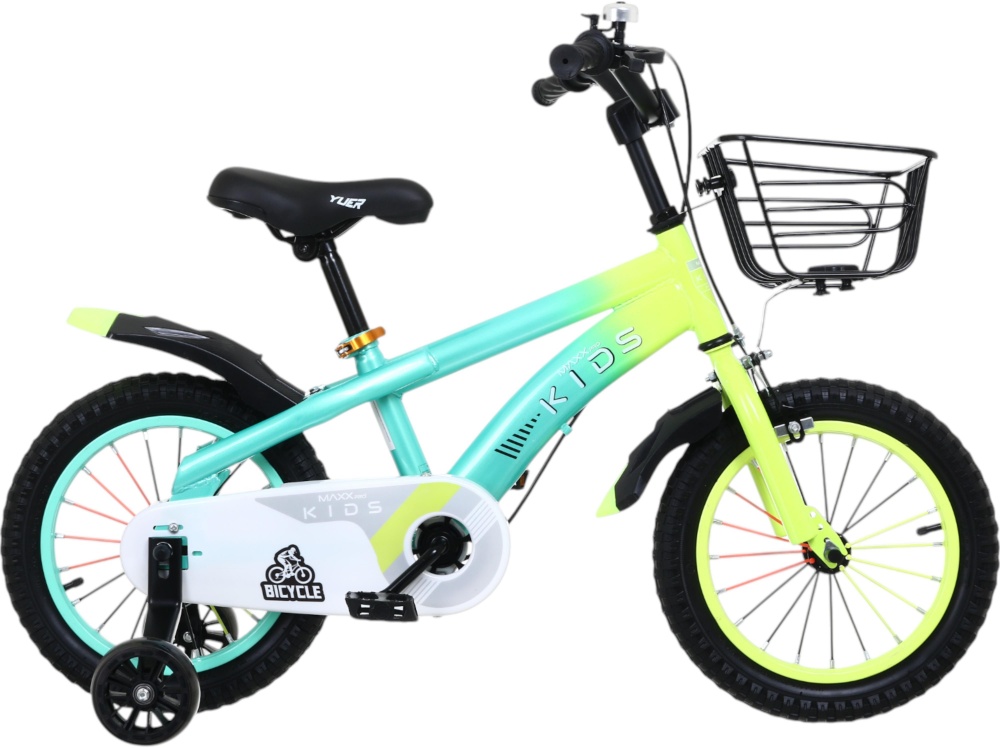 Велосипед детский MaxxPro kids 14' KQ-23 голубой с желтым