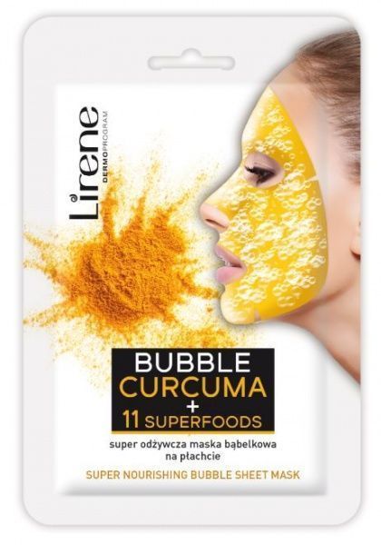 Маска Lirene пузырьковая с куркумой и суперфудами 1 шт.