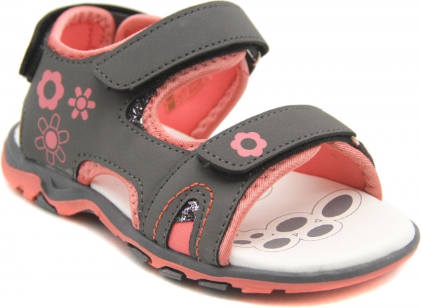 Сандалі для дівчинки р.30 сірий із рожевим UTSH-SK20032/gr/30 