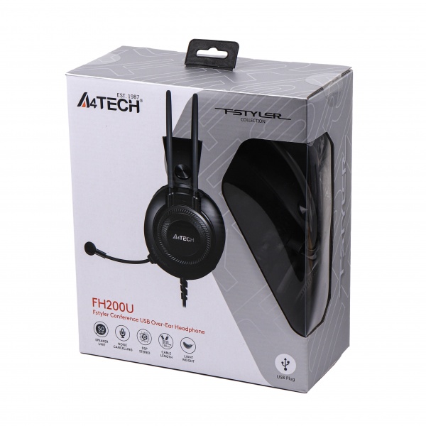 Навушники A4Tech FH200U (Grey) grey (FH200U (Grey)) Fstyler USB Stereo Headphone 