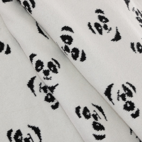 Плед Banian Панда 90x100 см молочный с принтом 