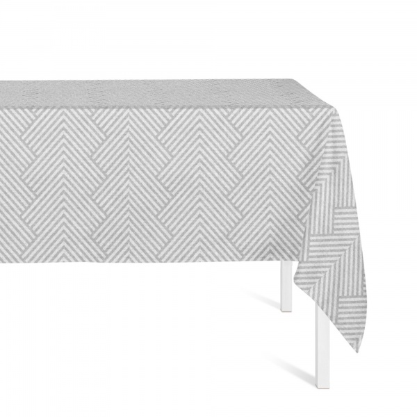 Скатерть Hubble 150x250 см белый с серым Guy Laroche Paris 
