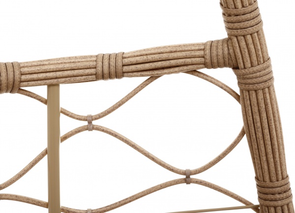 Кресло-кокон Цитрус плетение инфинити солома