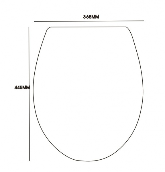 Сиденье для унитаза с крышкой Rapal 02 овальное дюропласт