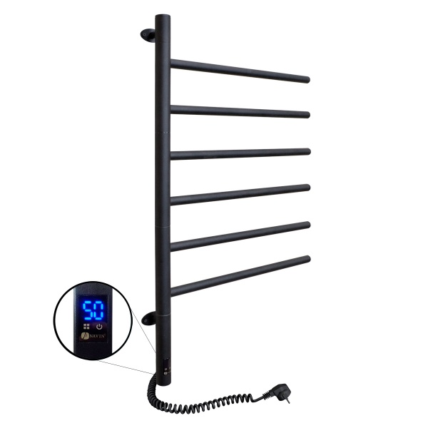 Полотенцесушитель электрический NAVIN Arabesque 480х800 Sensor с таймером черный муар (12-223033-4880) 