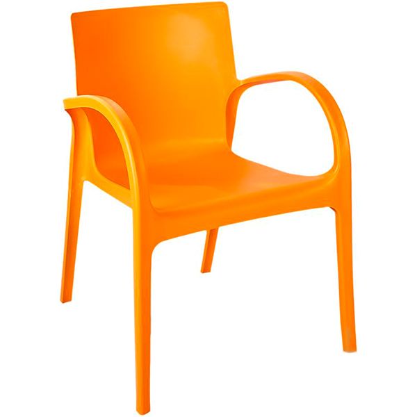 Стул обеденный с подлокотниками Гектор new оранжевий оранжевый/оранжевый