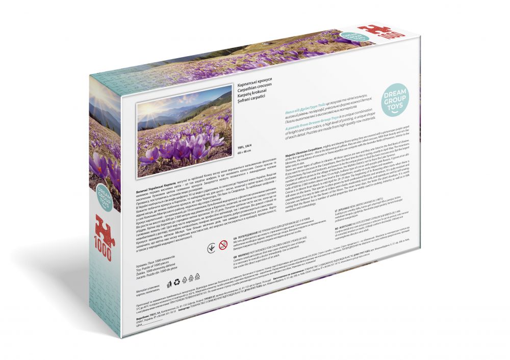 Пазл DGT Карпатські крокуси 1000 елементів TRFL_UA/4