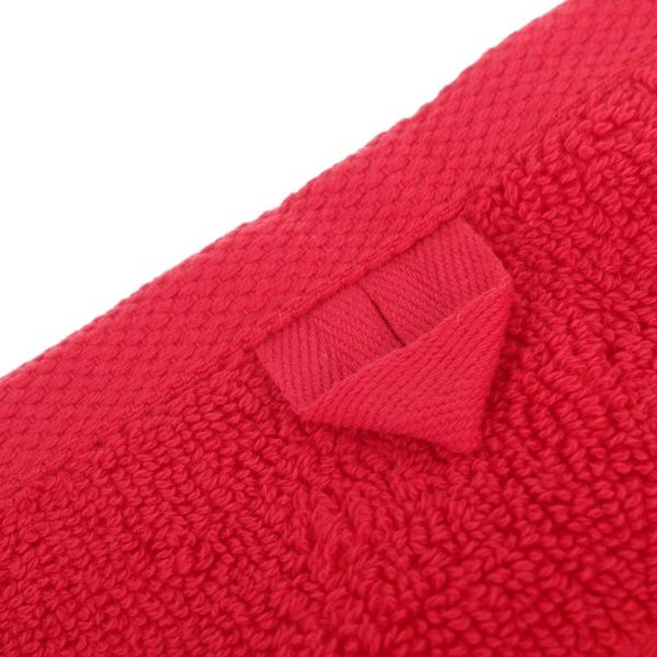 Рушник махровий з бордюром 70x140 см червоний La Nuit 