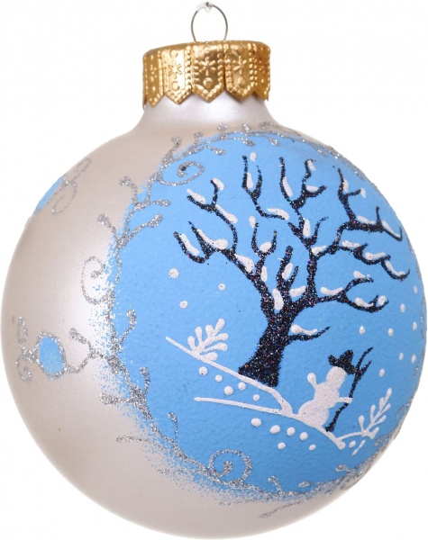 Куля новорічна Декор-престиж d 100 мм в асортименті