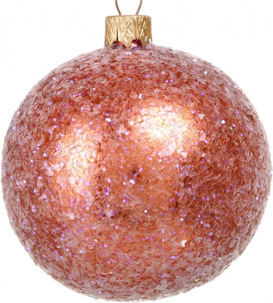 Шар новогодний одноцветная d 80 мм в ассортименте .0181