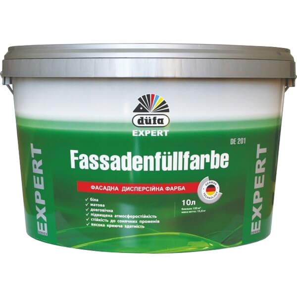 Краска Dufa Fassadenfullfarbe DE 201 белый 2,5л