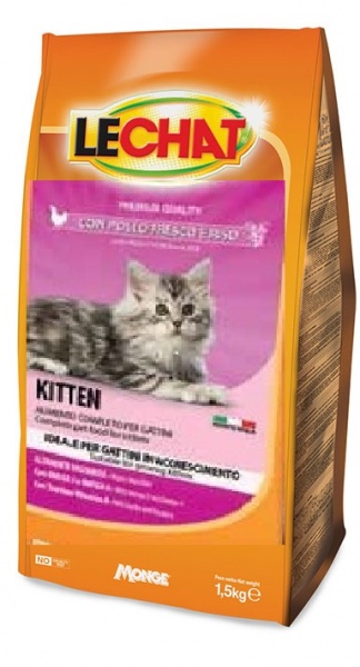 Корм сухой для котят LECHAT Kitten 1,5 кг