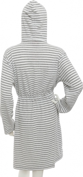 Халат женский Cawo Hood р. XL серый с белым 