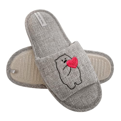 Капці домашні Twins HS-VL (арт.300) з вишивкою 9020 р.38/39 сірий 